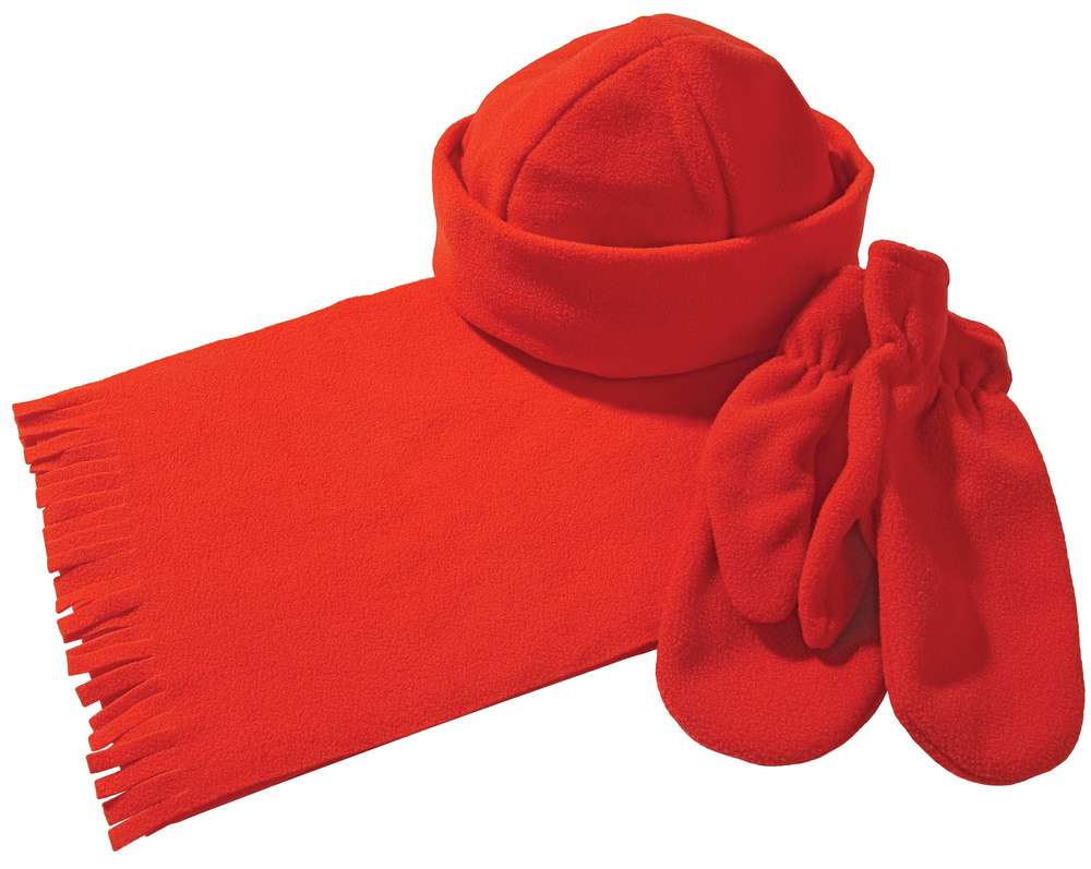 Шарф шапка красный